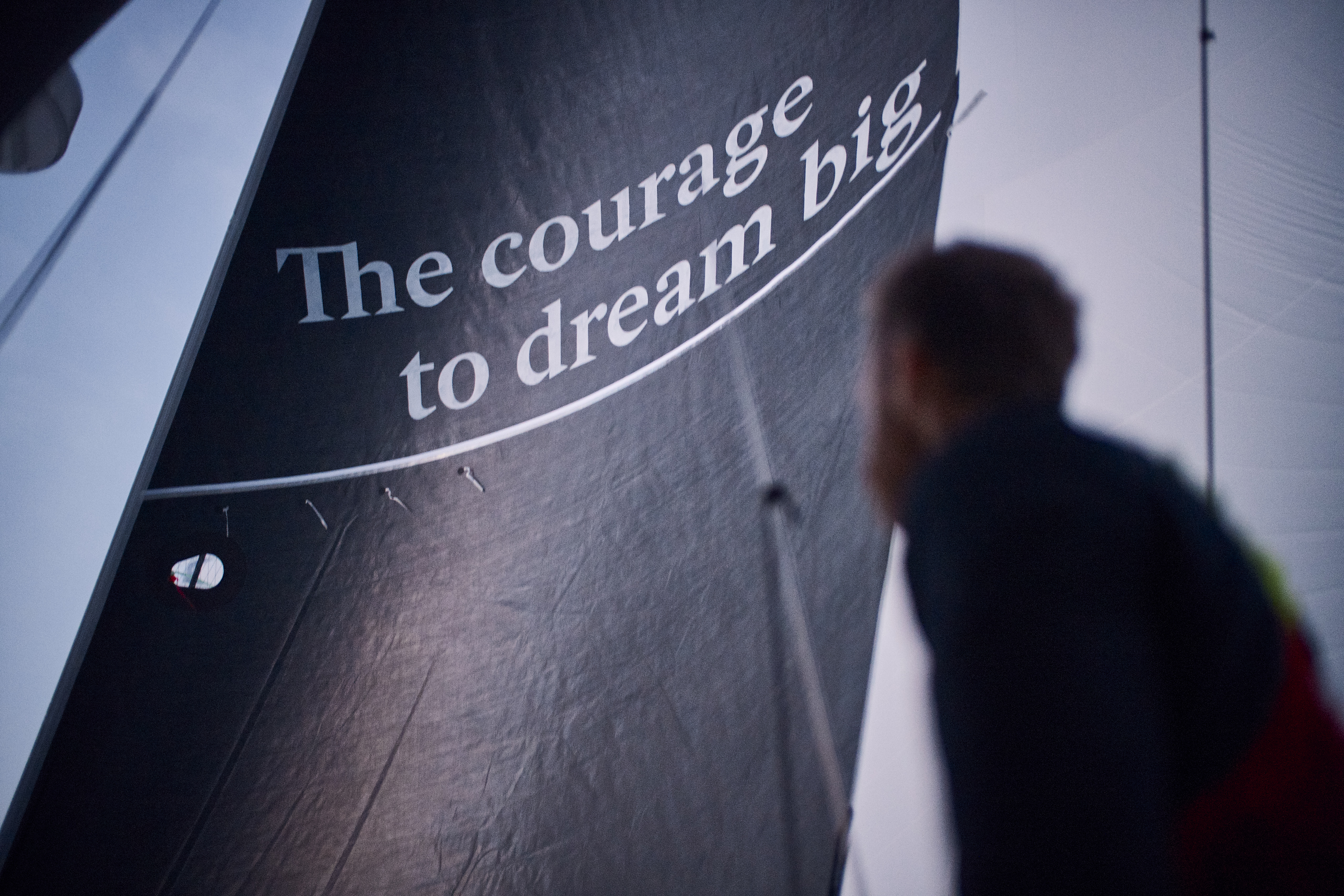 Milan Kolacek with sail text